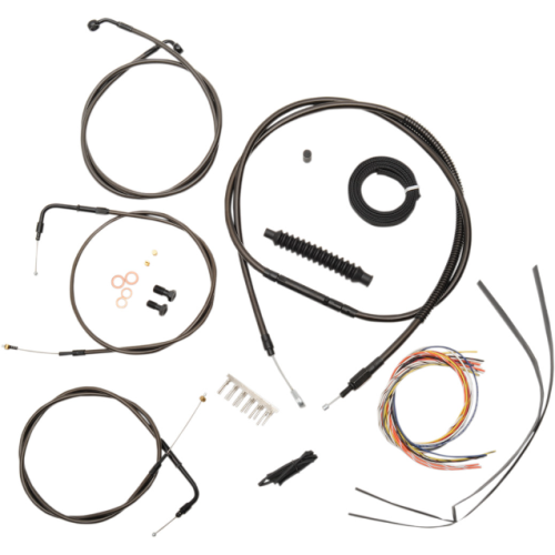 PartzBiz HD: 4411464-La Choppers Complete Midnight Cable Line 18"-20" Kit Harley 11-14 FLSTN/F/C | LA-8110KT2B-19M PartzBiz HD: 4411464-La Choppers Complete Midnight Cable Line 18"-20" Kit Harley 11-14 FLSTN/F/C | LA-8110KT2B-19M