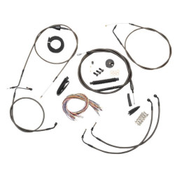 PartzBiz HD DS06101439 - La Choppers Complete Midnight Cable Line 18"-20" Kit Harley 96-06 FLHR FLTR | LA-8006KT2A-19M PartzBiz HD DS06101439 - La Choppers Complete Midnight Cable Line 18"-20" Kit Harley 96-06 FLHR FLTR | LA-8006KT2A-19M