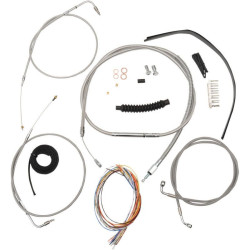 PartzBiz HD DS06101394 - La Choppers Complete Stainless Cable Line 12"-14" Kit Harley 07-13 Sportster | LA-8320KT2A-13 PartzBiz HD DS06101394 - La Choppers Complete Stainless Cable Line 12"-14" Kit Harley 07-13 Sportster | LA-8320KT2A-13