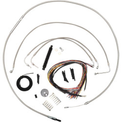 PartzBiz HD DS06101188 - La Choppers Complete Stainless Cable Line 15"-17" Kit Harley 08-13 FLHT/X/R | LA-8010KT2-08 PartzBiz HD DS06101188 - La Choppers Complete Stainless Cable Line 15"-17" Kit Harley 08-13 FLHT/X/R | LA-8010KT2-08