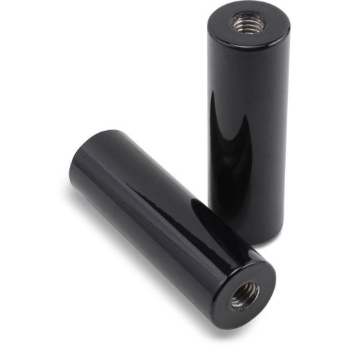 PartzBiz HD: 4411304-LA Choppers LA-7335-04RB Gloss Black 4" Straight 1-1/4" Handlebar Risers Custom Chopper Motorcycle Bike Universal Harley Davidson Metric Indian Upgrade Replacement Handle Bar Mount Extenders 0602-1018 06021018