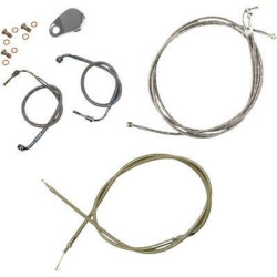 PartzBiz HD DS06100562 - LA Choppers LA-8050KT-13 ชุดสายเคเบิลขยายสแตนเลส 12 ”-14 ” Harley FLT 08-13 PartzBiz HD DS06100562 - LA Choppers LA-8050KT-13 ชุดสายเคเบิลขยายสแตนเลส 12 ”-14 ” Harley FLT 08-13