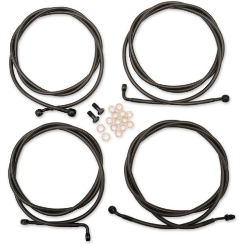 PartzBiz HD: 4411271-LA Choppers Midnight Black Standard Mini Ape Extended Cable Kit ABS FLHT/X 17 | LA-8054KT-08M PartzBiz HD: 4411271-LA Choppers Midnight Black Standard Mini Ape Extended Cable Kit ABS FLHT/X 17 | LA-8054KT-08M