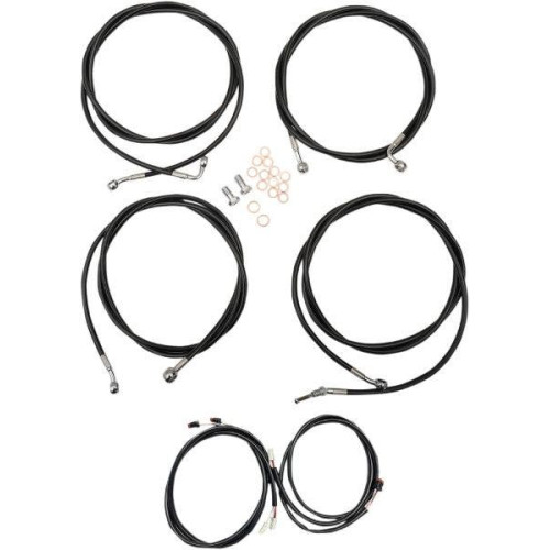 PartzBiz HD: 4411259-LA Choppers Plug Play Cable Wire Kit 8 Ape Hanger ABS Black Harley Touring 17-Up PartzBiz HD: 4411259-LA Choppers Plug Play Cable Wire Kit 8 Ape Hanger ABS Black Harley Touring 17-Up