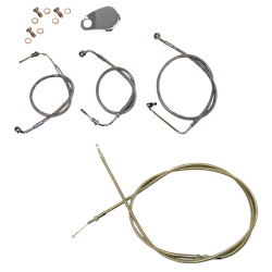 PartzBiz HD DS06620789 - La Choppers ชุดสายเบรคสแตนเลสมาตรฐาน 18-20 บาร์ Harley Softail 18-Up PartzBiz HD DS06620789 - La Choppers ชุดสายเบรคสแตนเลสมาตรฐาน 18-20 บาร์ Harley Softail 18-Up