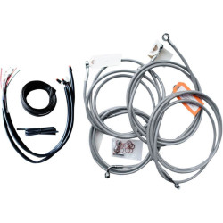 PartzBiz HD DS06101759 - La Choppers Stainless Steel Complete 18"-20" Handlebar Cable Kit 16 FLHT/X ABS  | LA-8053KT2-19