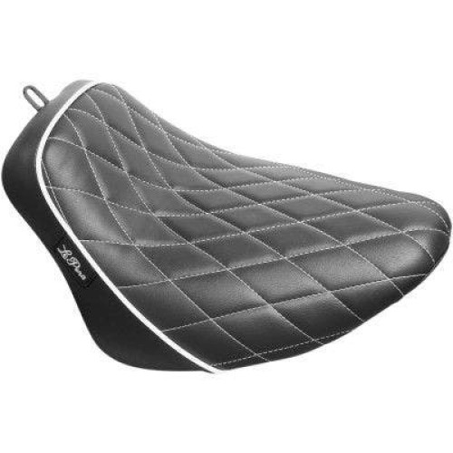 PartzBiz HD: 4411192-Le Pera Bare Bones สีขาวไดมอนด์ไวนิล Solo Seat Harley Softail FXBR FLFB 18-20