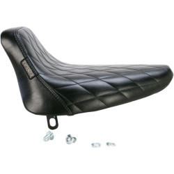 PartzBiz HD LPLN-007DM - Le Pera LN-007DM Diamond Stitch Bare Bones Solo Seat 84-99 Softail FXST FLST | LN-007DM