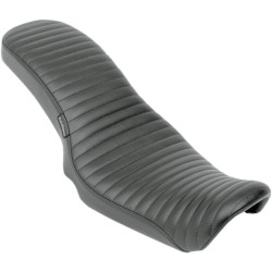PartzBiz HD LPLK-071PT - Le Pera Black Pleated Stitch Cobra 2 Up Seat สำหรับ Harley Dyna 06-16 Models | LK-071PT