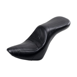 PartzBiz HD LPLYX-910DL - Le Pera Black Smooth Maverick Daddy ขายาว 2-Up Seat Harley M8 Softail 18-23