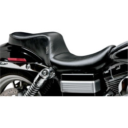 PartzBiz HD LPLK-021 - Le Pera Black Smooth Stitch Cherokee 2 Up Seat สำหรับรุ่น Harley Dyna 06-16 | แอลเค-021