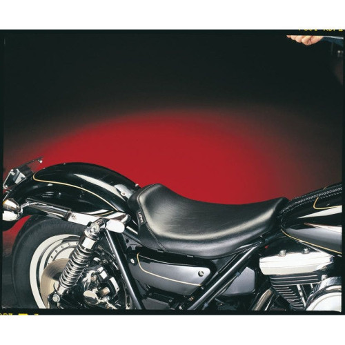 PartzBiz HD: 4411099-Le Pera L-008 Smooth Black Bare Bones Solo Seat Harley FXR 82-00 | L-008