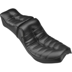 PartzBiz HD LPL-179 - Le Pera L-179 Series II Regal Black Plush 2 up Seat Harley FLH FL FX 64-84 | L-179