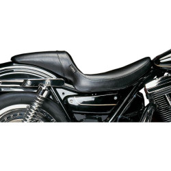 PartzBiz HD LPL-541S - Le Pera L-541S Smooth Black Daytona Sport Full Length Seat Harley FXR 82-00 | L-541S