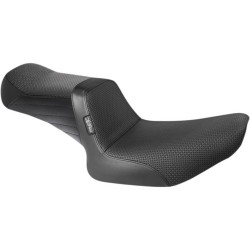 PartzBiz HD LPL-588BW - Le Pera L-588BW Tailwhip 2-Up Seat Double Diamond Black Harley Sportster XL 10-19