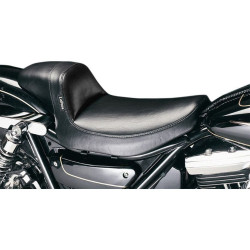 PartzBiz HD LPL-828 - Le Pera L-828 Smooth Black Daytona Sport Low Profile Solo Seat Harley FXR 82-00 | L-828