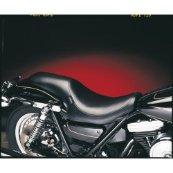 PartzBiz HD LPL-868 - Le Pera L-868 Smooth Black Silhouette Full Seat Harley FXR 82-94 00-99 | L-868