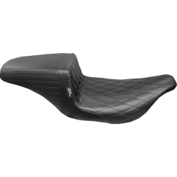 PartzBiz HD LPLH-597DM - Le Pera LH-597DM Kickflip Seat Diamond Stitch Harley 97-07 Touring FLHT/FLTR | LH-597DM