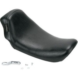 PartzBiz HD LPLK-001 - Le Pera Smooth Black Vinyl Bare Bones Solo Seat for 06-16 Harley Dyna FLD FXD/WG | LK-001