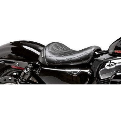 PartzBiz HD: 4411009-Le Pera LK-006 DM Diamond Stitch Bare Bones Solo Driver Seat Harley XL1200X/V | LK-006 DM
