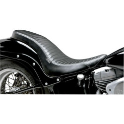 PartzBiz HD LPLK-070PT - Le Pera LK-070PT Pleated Stitch Cobra Full Seat Harley 06-10 FXST 07-17 FLSTF | LK-070PT