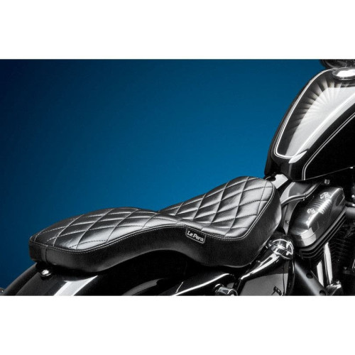 PartzBiz HD: 4411025-Le Pera Cobra Full-Length Diamond Stitch Seat 4 Harley 04-06/10-22 รุ่น XL | LK-076DM PartzBiz HD: 4411025-Le Pera Cobra Full-Length Diamond Stitch Seat 4 Harley 04-06/10-22 รุ่น XL | LK-076DM