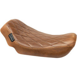 PartzBiz HD LPLK-351DMTDV - Le Pera LK-351DMTDV Diamond Brown Streaker Solo Full Profile Seat Harley FXD 06- | LK-351DMTDV