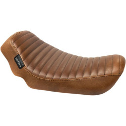 PartzBiz HD LPLK-351PTTDV - Le Pera LK-351PTTDV Pleated Brown Streaker Solo Full Profile Seat Harley FXD 06- | LK-351PTTDV