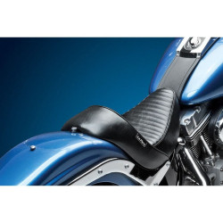 PartzBiz HD LPLK-430PT - Le Pera LK-430PT Pleated Stubs Caf√© Solo Seat Harley 06-10 FXST 07-17 FLSTF | LK-430PT