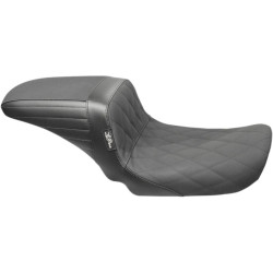PartzBiz HD LPLK-591DMGP - Le Pera LK-591DMGP Diamond Gripp Tape Black KickFlip Solo Seat Harley Dyna 06-17 | LK-591DMGP 0803-0618 08030618