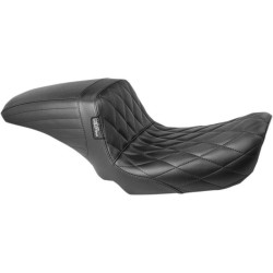 PartzBiz HD LPLK-591DM - Le Pera LK-591DM Diamond Stitch Black KickFlip Solo Seat Harley Dyna 06-17 | LK-591DM