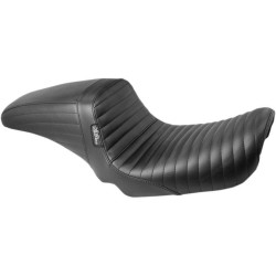 PartzBiz HD LPLK-591PT - Le Pera LK-591PT Pleated Stitch Black KickFlip Solo Seat Harley Dyna 06-17 | LK-591PT