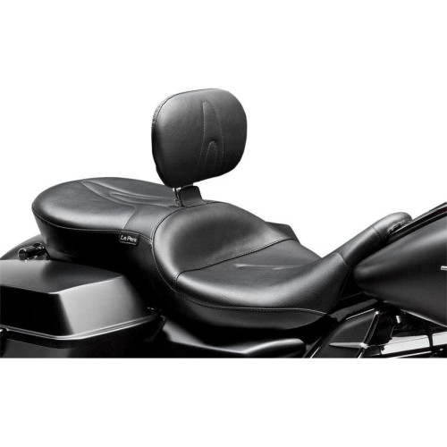 PartzBiz HD: 4410926-Le Pera LK-767BR Black RT66 2 up Seat w/ Driver Backrest Harley FLH 08-17 | LK-767BR