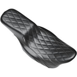 PartzBiz HD LPLK-777DM - Le Pera Black Diamond Stitched Nomad II 2-Up Seat สำหรับ Harley Touring 08-15 | เลอ เปอร่า