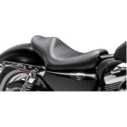 PartzBiz HD LPLK-806 - Le Pera LK-806 Smooth Black Villian Solo Seat Harley XL Sportster 10-17 | LK-806