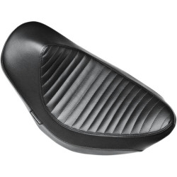PartzBiz HD LPLK-808PT - Le Pera LK-808PT Pleated Villain Solo Seat Harley Softail 06-10 FXST 07-17 FLSTF | LK-808PT