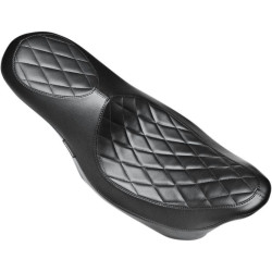 PartzBiz HD LPLK-817DM - Le Pera LK-817DM Diamond Stitch Villain 2-Up Seat for Harley Touring FLH/T 08-23 | LK-817DM