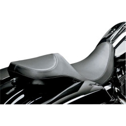 PartzBiz HD LPLK-817SV - Le Pera Smooth Stitch Super Villain 2-Up Seat for Harley Touring FLH/T 08-15 | Le Pera