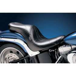 PartzBiz HD LPLK-900 - Le Pera LK-900 Stitch Sorrento 2 Up Seat Harley Softail 06-10 FXST 07-17 FLSTF | LK-900