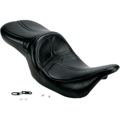 PartzBiz HD: 4410918-Le Pera Stitch 2 Up Black Maverick Seat 1 Piece Touring Harley FLH/T 08-16 | LK-957 PartzBiz HD: 4410918-Le Pera Stitch 2 Up Black Maverick Seat 1 Piece Touring Harley FLH/T 08-16 | LK-957