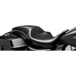 PartzBiz HD LPLK-987 - Le Pera LK-987 Outcast Smooth Full Black Seat Harley Touring  FLH/T 08-17 | LK-987