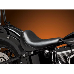 PartzBiz HD LPLSM-007 - Le Pera LSM-007 Black Smooth Bare Bones Solo Driver Seat Harley FLS Slim 16-17 | LSM-007