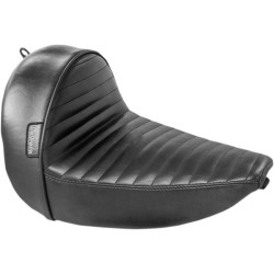 PartzBiz HD LPLSM-430PT - Le Pera LSM-430PT Pleated Stitch Cafe Solo Driver Seat Harley FLS Slim 16-17 | LSM-430PT