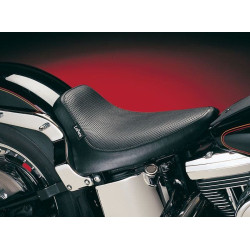 PartzBiz HD LPLX-870 - Le Pera LX-870 Silhouette Basket Weave Solo Seat Harley '00-'05 FXST 00-07 FLST | LX-870