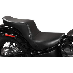PartzBiz HD LPLY-020 - Le Pera LY-020 Cherokee Black 2-UP Smooth Seat 18-23 Softail Street Bob Slim | LY-020