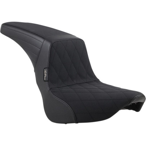 PartzBiz HD: 4410836-Le Pera LY-590DMGP Black Diamond Gripp Tape Kickflip 2-UP Seat 18-19 Harley Davidson Softail Street Bob Slim FXBB FLSL Custom Classic Upgrade replacement Motorcycle Bike Saddle Passenger 0802-1156 08021156