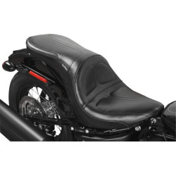 PartzBiz HD LPLY-910 - Le Pera LY-910 Maverick Black 2-UP Standard Seat 18-23 Softail Street Bob Slim | LY-910