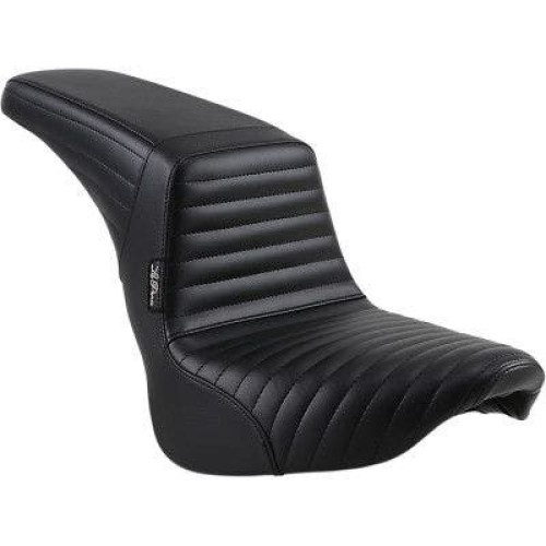 PartzBiz HD: 4410804-Le Pera LYB-590PT Black Kickflip 2-Up Seat Pleated Harley FXBR FLFB 18-20 0802-1318 08021318 milwaukee eight fat boy bob breakout