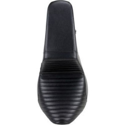 PartzBiz HD LPLYF-590PT - Le Pera LYF-590PT Black Kickflip 2-Up Seat Pleated Harley M8 FXFB 18-23 0802-1339 08021339 milwaukee eight fat boy bob breakout