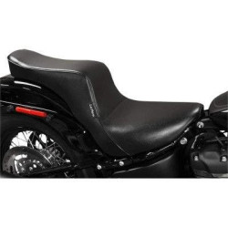 PartzBiz HD LPLYR-020 - Le Pera LYR-020 Black Cherokee 2-Up Seat Smooth Harley Softail M8 18-23 0802-1344 08021344 milwaukee eight fat boy bob breakout